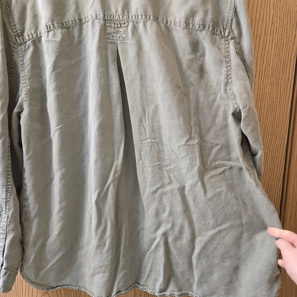 American Eagle Army Green Long Sleeve Coverup sz XL - Picture 6 of 9